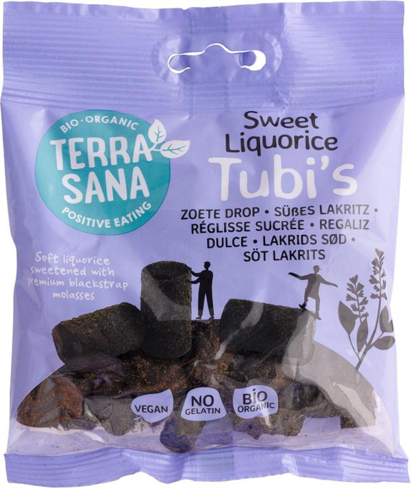 Produktfoto zu Süße Lakritz Tubis 100g Terra Sana