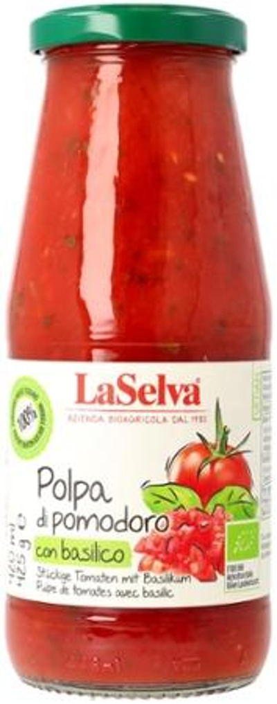Produktfoto zu Polpa mit Basilikum 425g LaSelva