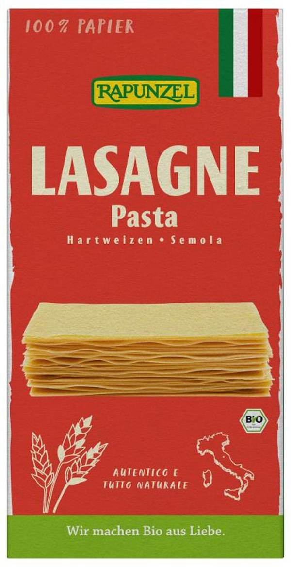 Produktfoto zu Lasagne-Platten Semola 250g Rapunzel
