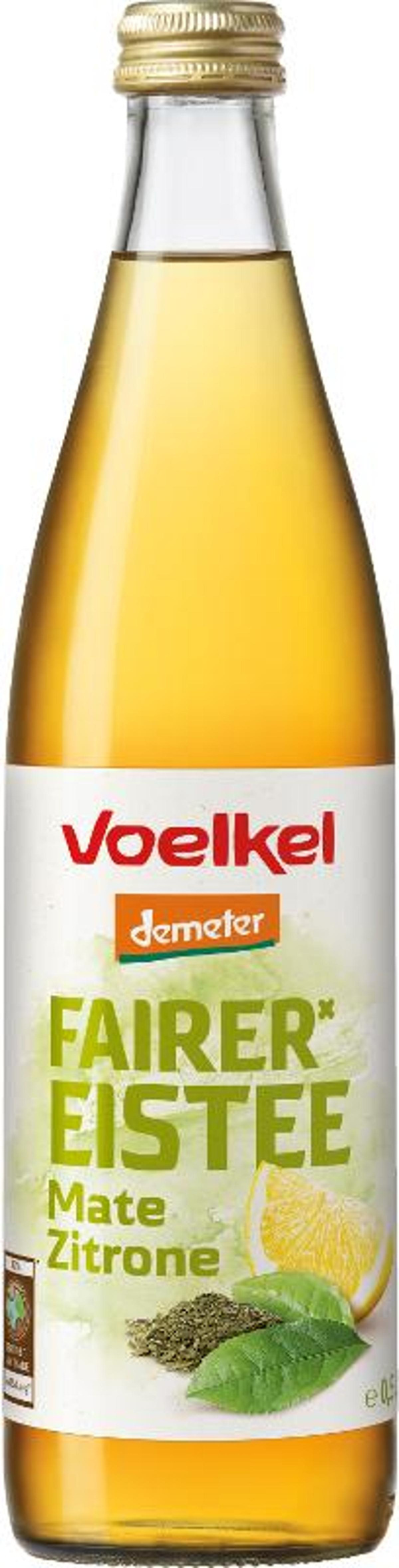 Produktfoto zu Eistee mit Mate und Zitrone 0,5 Voelkel