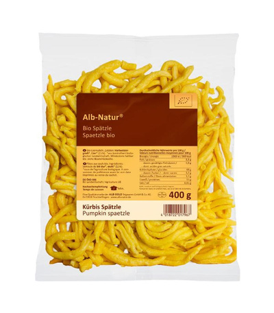 Produktfoto zu Kürbis Spätzle 400g Alb Natur