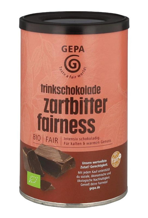 Produktfoto zu Trinkschokolade Zartbitter São Tomé 250g GEPA