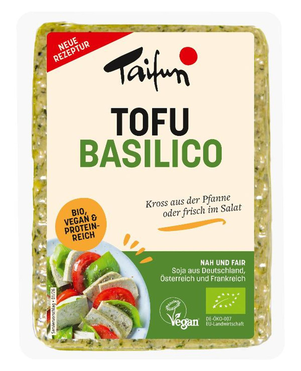Produktfoto zu VPE Tofu Basilico 6X200g Taifun