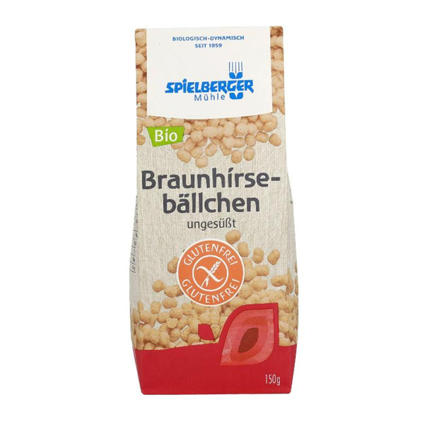 Produktfoto zu VPE Braunhirsebällchen gf 6x150g Spielberger