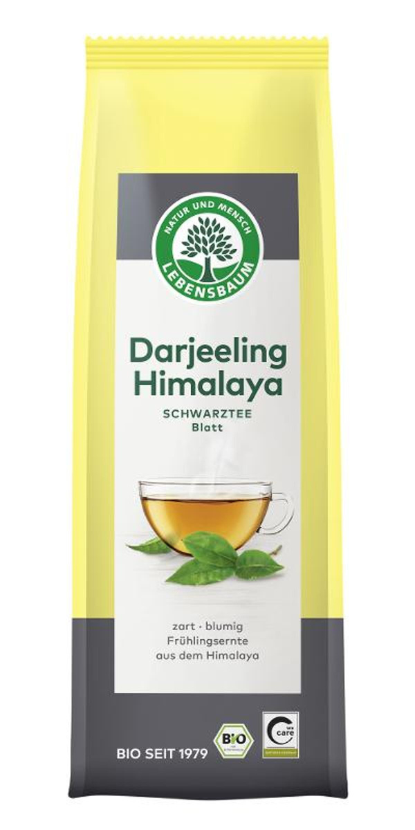 Produktfoto zu Schwarztee Darjeeling Himalaya Blatt 100g Lebensbaum