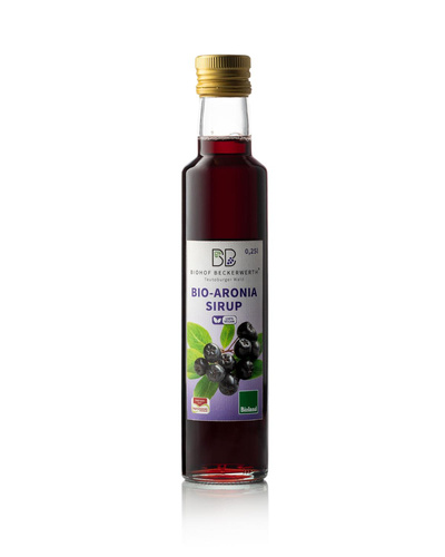 Produktfoto zu Aronia Sirup 0,25l Biohof Beckerwerth