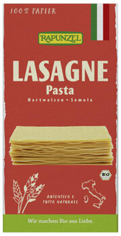 Produktfoto zu Lasagne-Platten Semola 250g Rapunzel