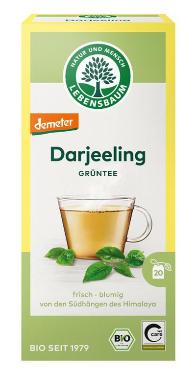 Produktfoto zu Darjeeling Ambootia Grüntee 20 TB Lebensbaum