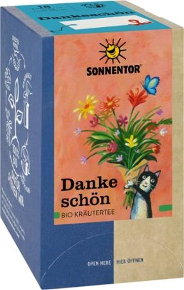 Produktfoto zu Kräutertee Dankeschön Tee 18x1,5g Sonnentor