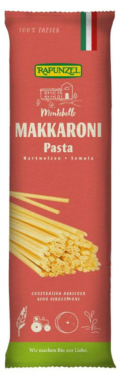 Produktfoto zu VPE Makkaroni Semola 12x500g Rapunzel