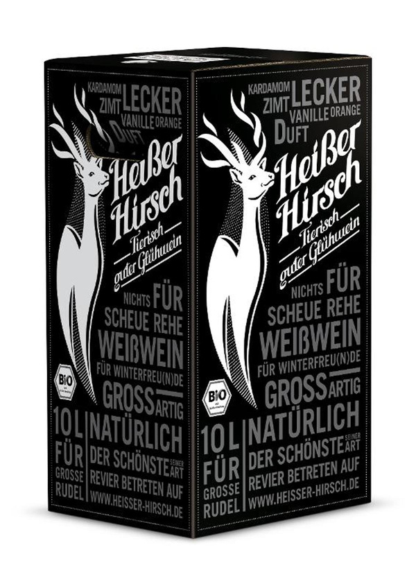 Produktfoto zu Heißer Hirsch Glühwein weiß 10l Acht Grad Plus