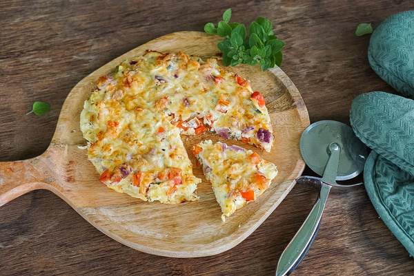 Produktfoto zu Rezept der Woche "Schüttel Pizza"