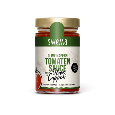 Produktfoto zu Tomatensauce Olive Kapern 300g SweMa