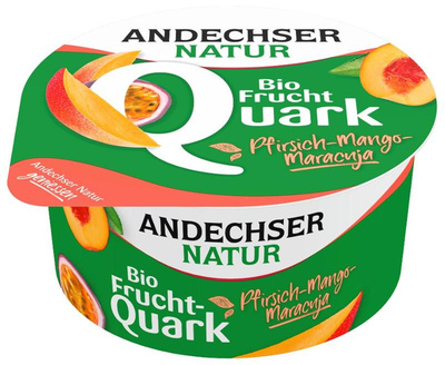 Produktfoto zu VPE Fruchtquark Pfirsich-Mango-Maracuja 20% 6x150g Andechser