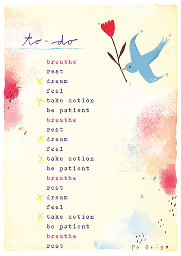 Produktfoto zu Postkarte To Do Pe Grigo