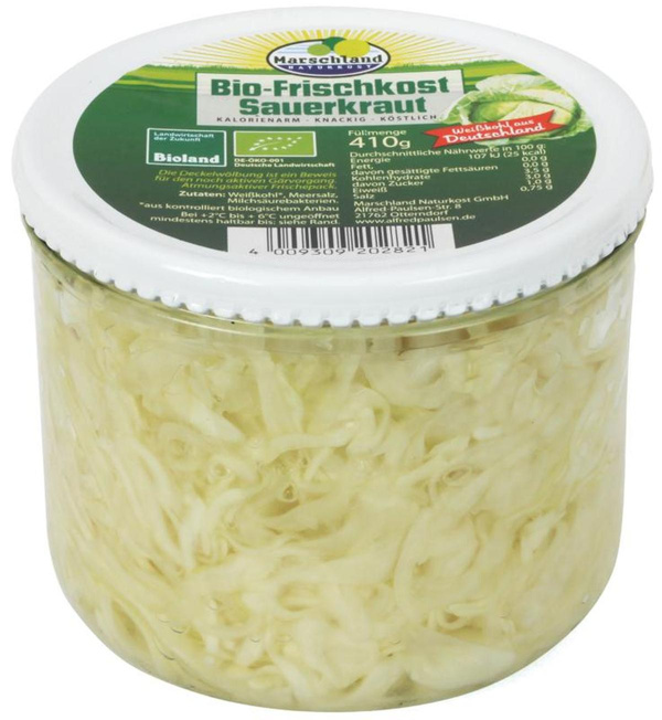 Produktfoto zu VPE Sauerkraut Frischkost 6x410g Marschland