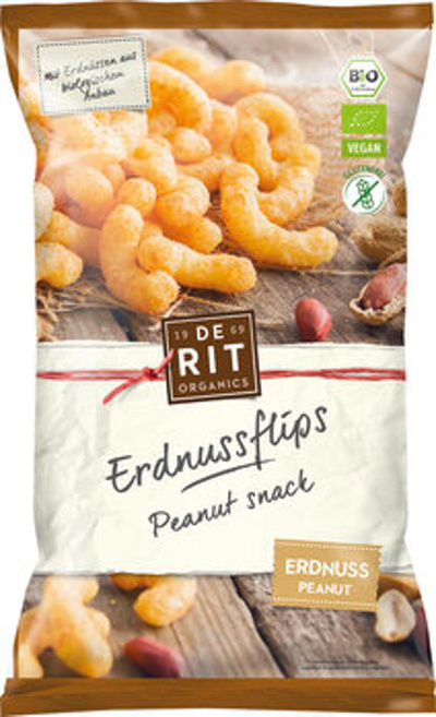 Produktfoto zu Erdnuss Flips 125g DeRit