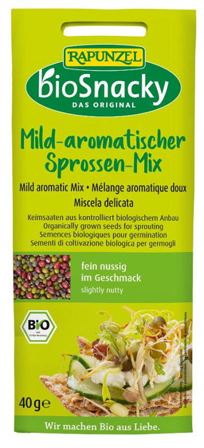 Produktfoto zu Keimsaat mild aromatischer Sprossen Mix bioSnacky Rapunzel