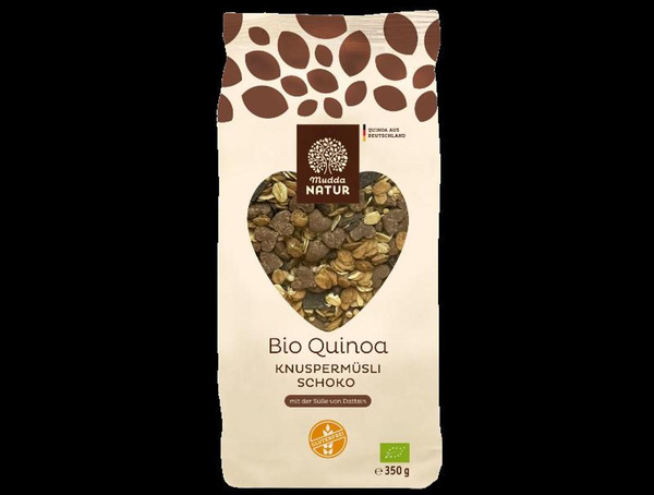 Produktfoto zu Quinoa Knuspermüsli Schoko 350g Mudda Natur