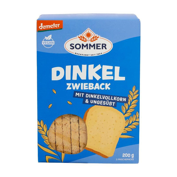 Produktfoto zu Dinkel Zwieback ungesüßt 200g Sommer