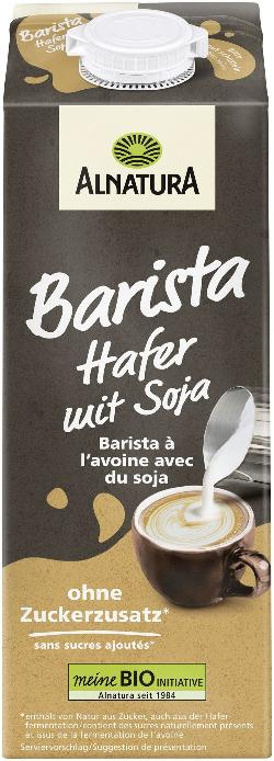 Produktfoto zu Barista Hafer mit Soja 1 l Alnatura