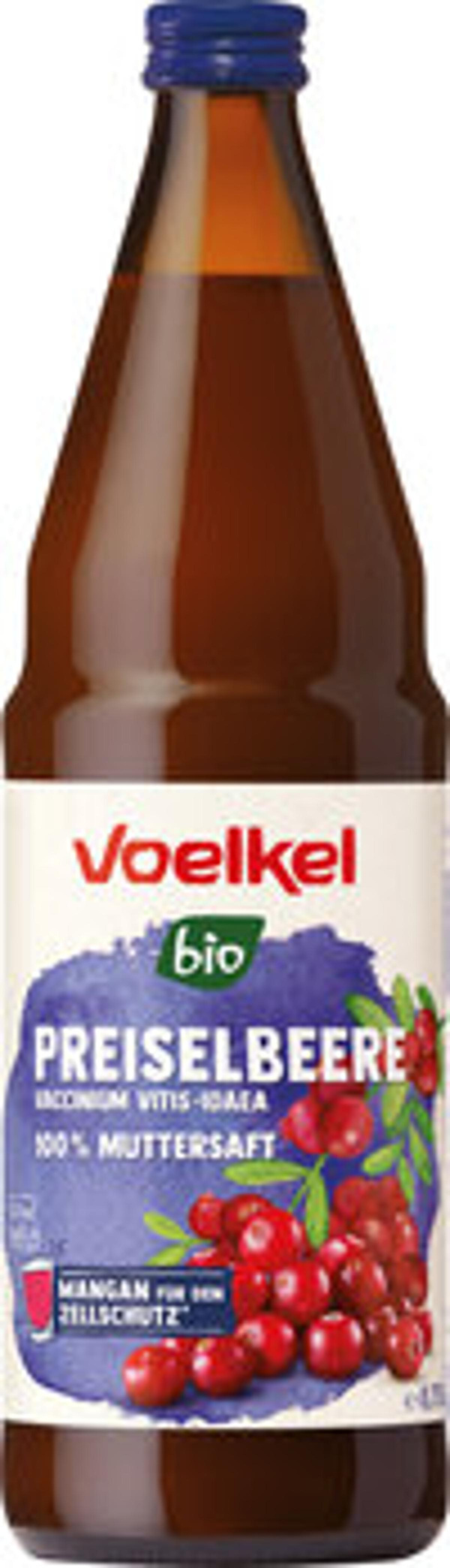 Produktfoto zu VPE Preiselbeersaft Muttersaft 6x0,75 l Voelkel