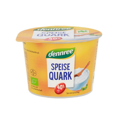 Produktfoto zu VPE Speisequark Fettstufe 40% 12x250g dennree