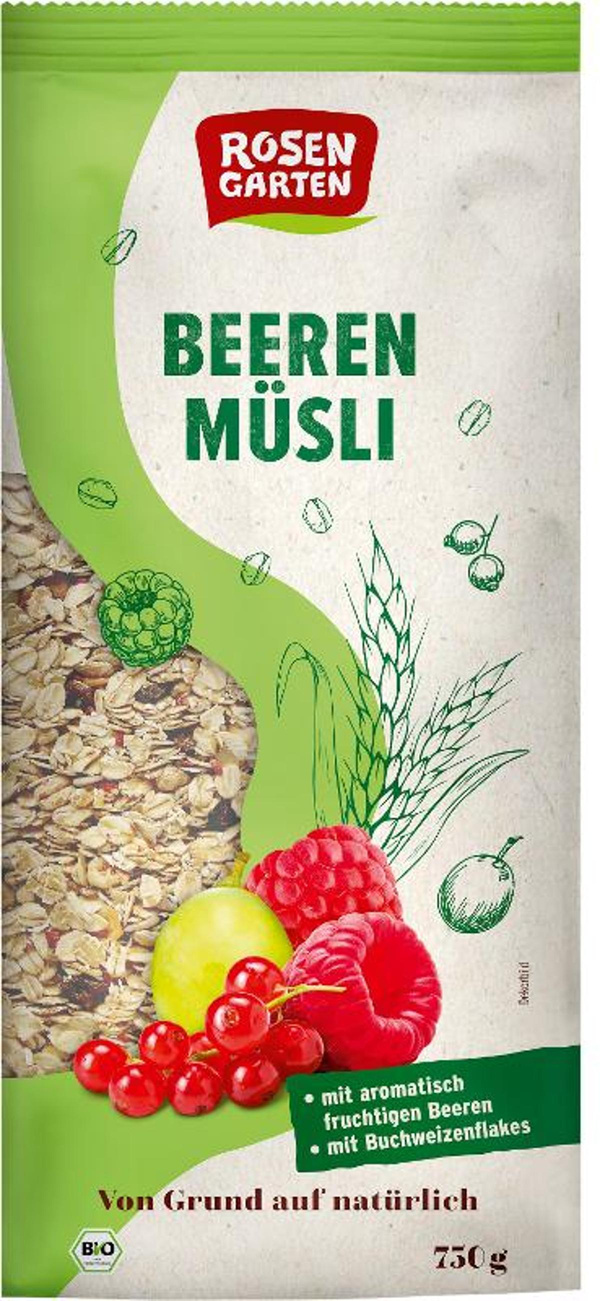 Produktfoto zu Beeren-Müsli 750g Rosengarten