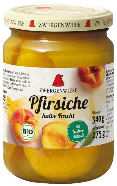 Produktfoto zu Pfirsiche 340g Zwergenwiese