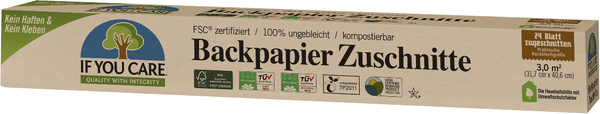 Produktfoto zu Backpapier Zuschnitte 24er If you care