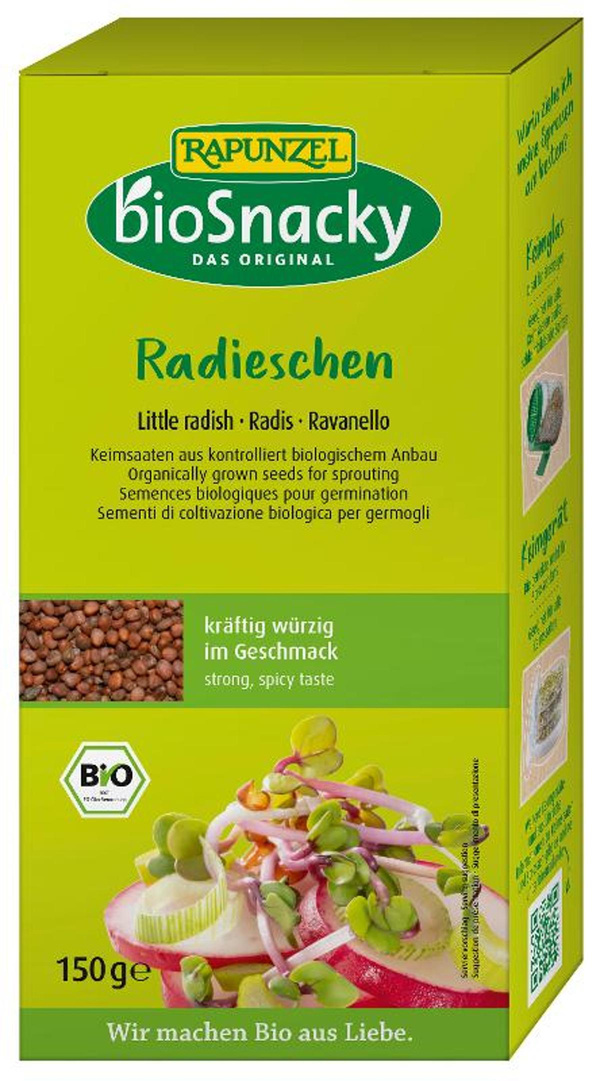 Produktfoto zu Keimsaat Radieschen 150g bioSnacky Rapunzel