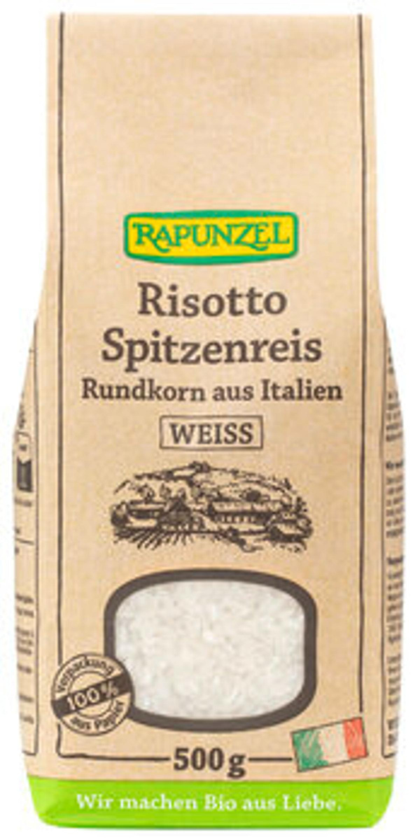 Produktfoto zu Risotto Rundkorn Spitzenreis 'Ribe' weiß 500g Rapunzel