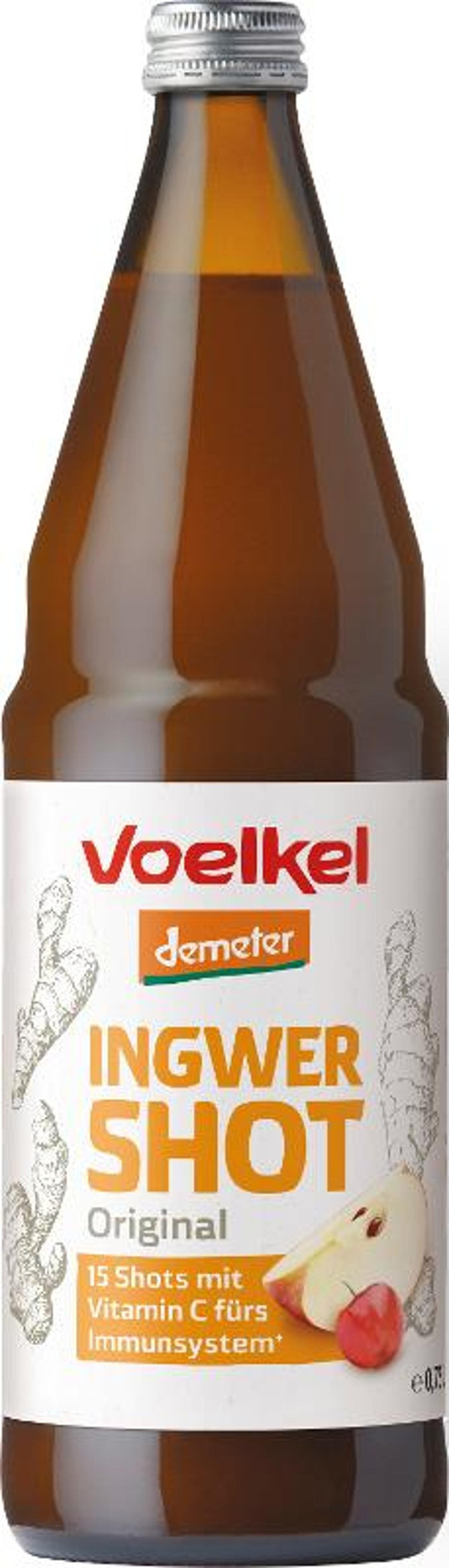 Produktfoto zu VPE Shot Ingwer 6x0,75l Voelkel
