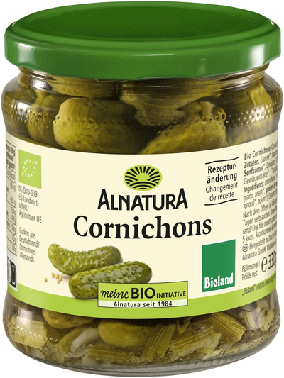 Produktfoto zu Cornichons 330g Alnatura