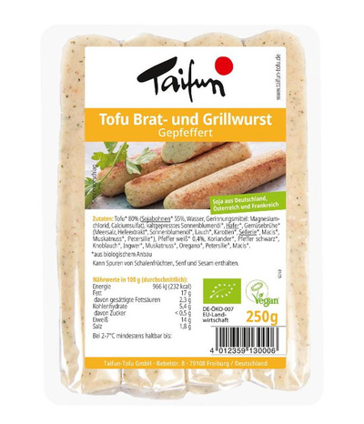 Produktfoto zu Tofu Grillknacker 4 Stück 250g Taifun