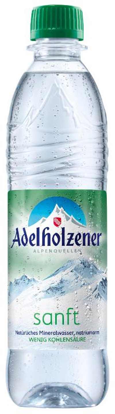 Produktfoto zu VPE Wasser sanft 12x0,5 l Adelholzener Alpenquelle