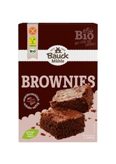 Produktfoto zu Brownies glutenfrei Backmischung 400g Bauckhof