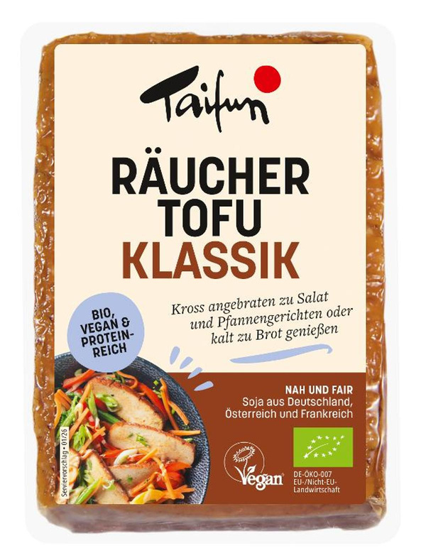 Produktfoto zu Tofu geräuchert 200g Taifun
