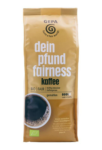 Produktfoto zu Faires Pfund Kaffee gemahlen 500g GEPA