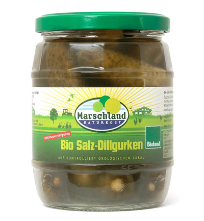 Produktfoto zu VPE Salz Dillgurken milchsauer vergoren 6x580ml Marschland