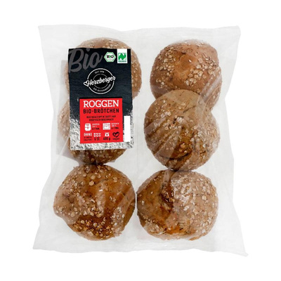 Produktfoto zu Roggenbrötchen 6 Stück (480g) Herzberger