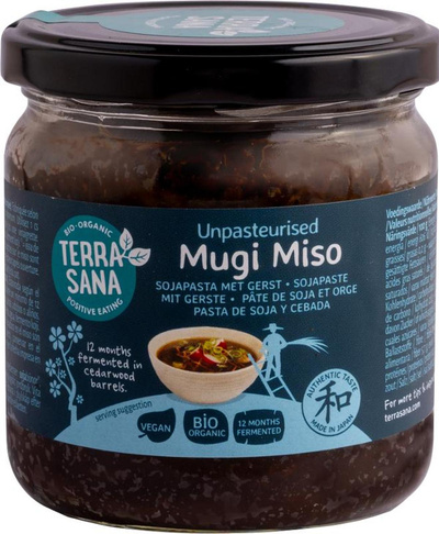 Produktfoto zu Mugi Miso nicht pasteurisiert 350g Terrasana