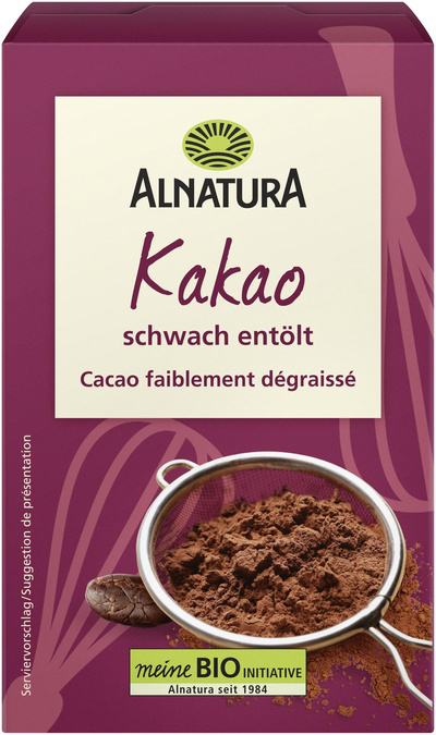Produktfoto zu Kakao schwach entölt 125g Alnatura