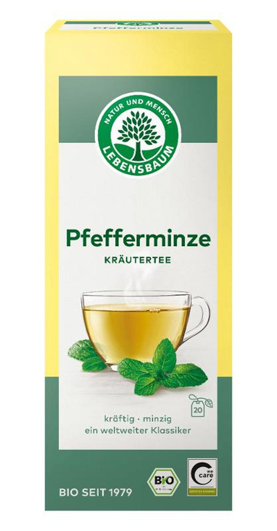 Produktfoto zu Kräutertee Pfefferminz 20x1,5g Lebensbaum