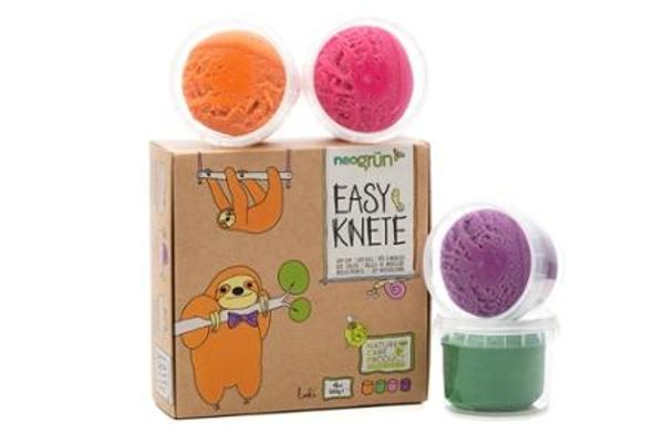Produktfoto zu Knete Set "Loki" 4x120g neongrün
