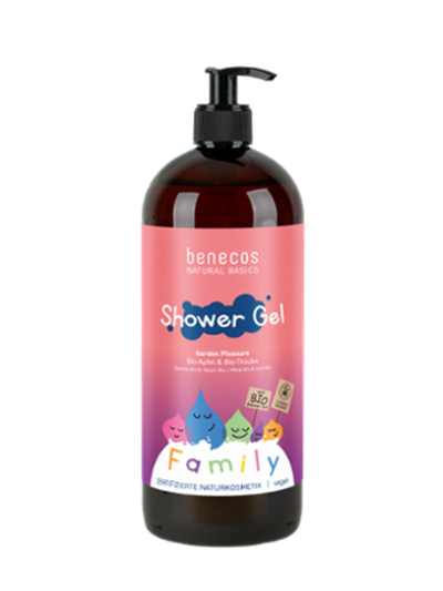 Produktfoto zu Duschgel Family Garden Pleasure Apple Grape 950ml benecos