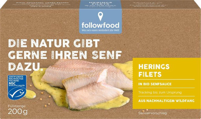 Produktfoto zu Hering Filets in Senfsauce 200g Followfood
