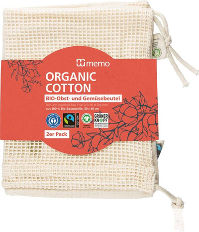 Produktfoto zu Baumwollnetz für Obst & Gemüse Memo