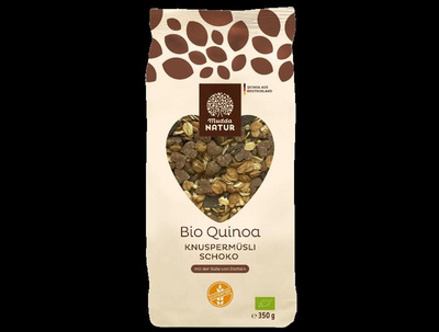 Produktfoto zu Quinoa Knuspermüsli Schoko 350g Mudda Natur