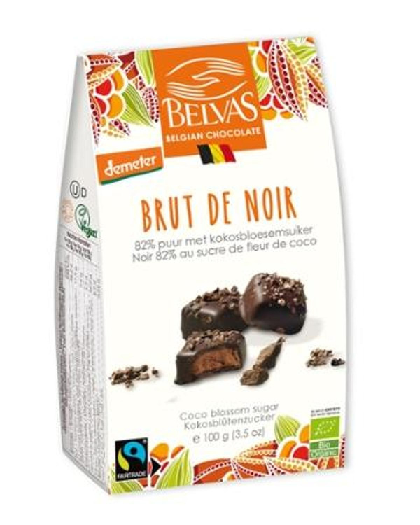 Produktfoto zu Brut de Noir 82% 100g Belvas